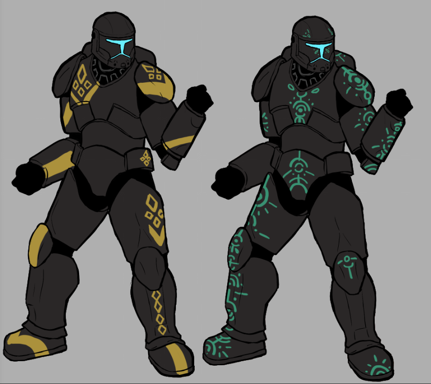 flagcaptainart's tweet image. Trying to design a couple of #republiccommandos squads for fic purposes. There’s so much inspirational work out there, it’s hard not to just be in awe of other designers. #starwars #theclonewars #clonewars #tcw #repcomm