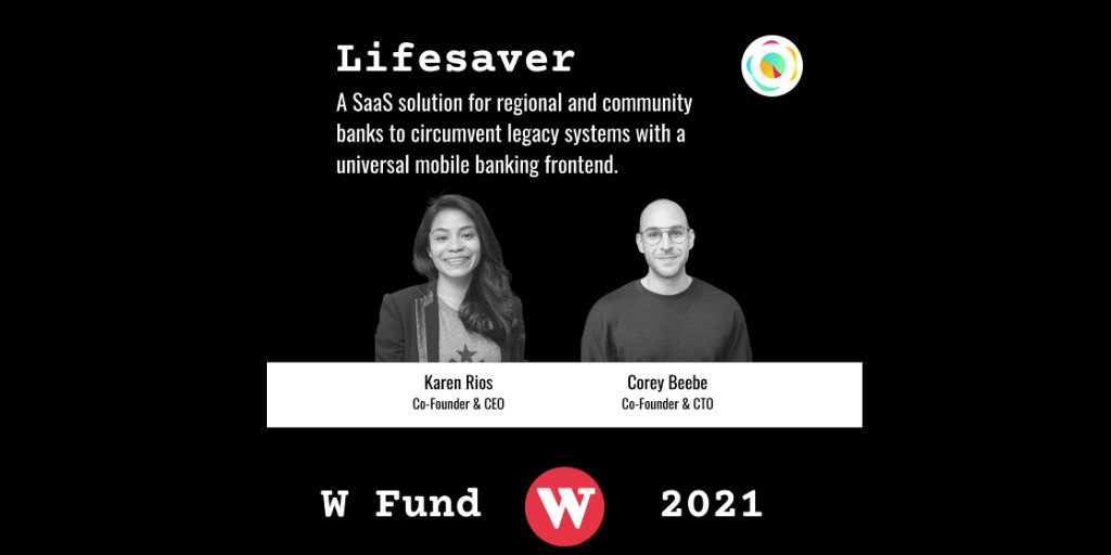 ⚡️Amazing news to share! W Fund invested in #fintech #startup <a href="/GetLifesaver/">Lifesaver</a> a #SaaS solution for regional &amp; #community #banks to circumvent legacy systems with a universal mobile banking frontend.🚀
<a href="/Just_Kate/">Kate Brodock</a> &amp; I are excited to be in their corner
#femalefounders #womenintech
