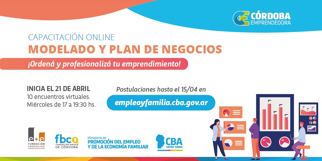 ¿Tenés un #emprendimiento en marcha? Llega un nuevo taller virtual para potenciar tu proyecto ➡ Modelado y Plan de Negocios. 

💻 Serán 10 encuentros de alto nivel académico y enfoque práctico.
⏳ Podés postularte por una beca hasta el 15 de abril 👇 bit.ly/TallerOnlineEm…