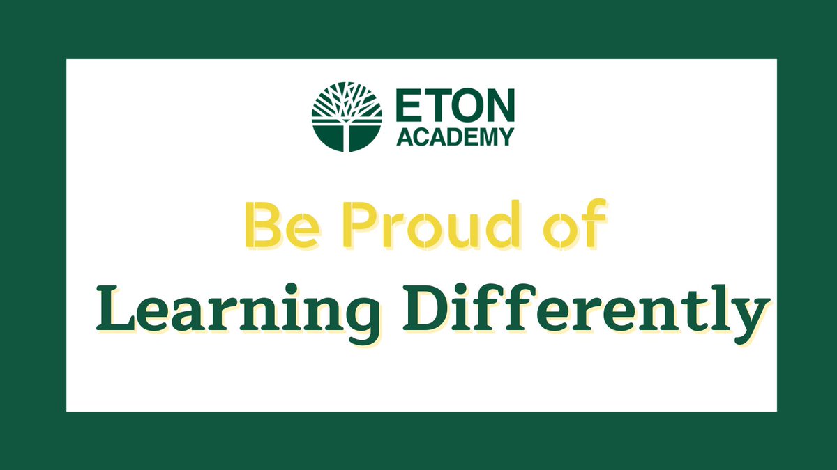TheEtonAcademy's tweet image. Our intelligence has nothing to do with the style in which we learn. We all do things differently. #LearningDifferent is just another way in which we can reach success. #LearnDifferent

Learn we help students that lean differently here ----&amp;gt;bit.ly/3lgfHRE

#EtonCares