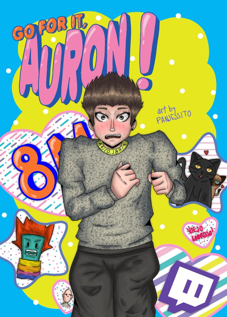 arikarikow's tweet photo. Tarde pero seguro. ¡Auron, tqm bb! Gracias por alegrar mis días siempre bb. ¡Felicidades! ☺💕✨💖
#Happy8MAuron @auronplay
*dejo la referencia del dibujo abajo 💕 https://t.co/BHYkwh9Cel