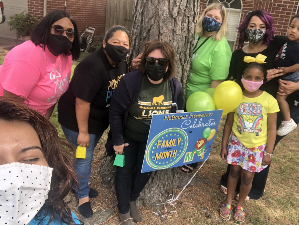 The <a href="/McDougleKISD/">McDougleKISD</a> caravan hits the road again to celebrate our families. Congrats to the Sanders-2nd grade &amp; the Kim family-3rd grade. TY for your dedication, we honor &amp; celebrate you <a href="/FamilyKisd/">KISDFamilyEngagement</a>