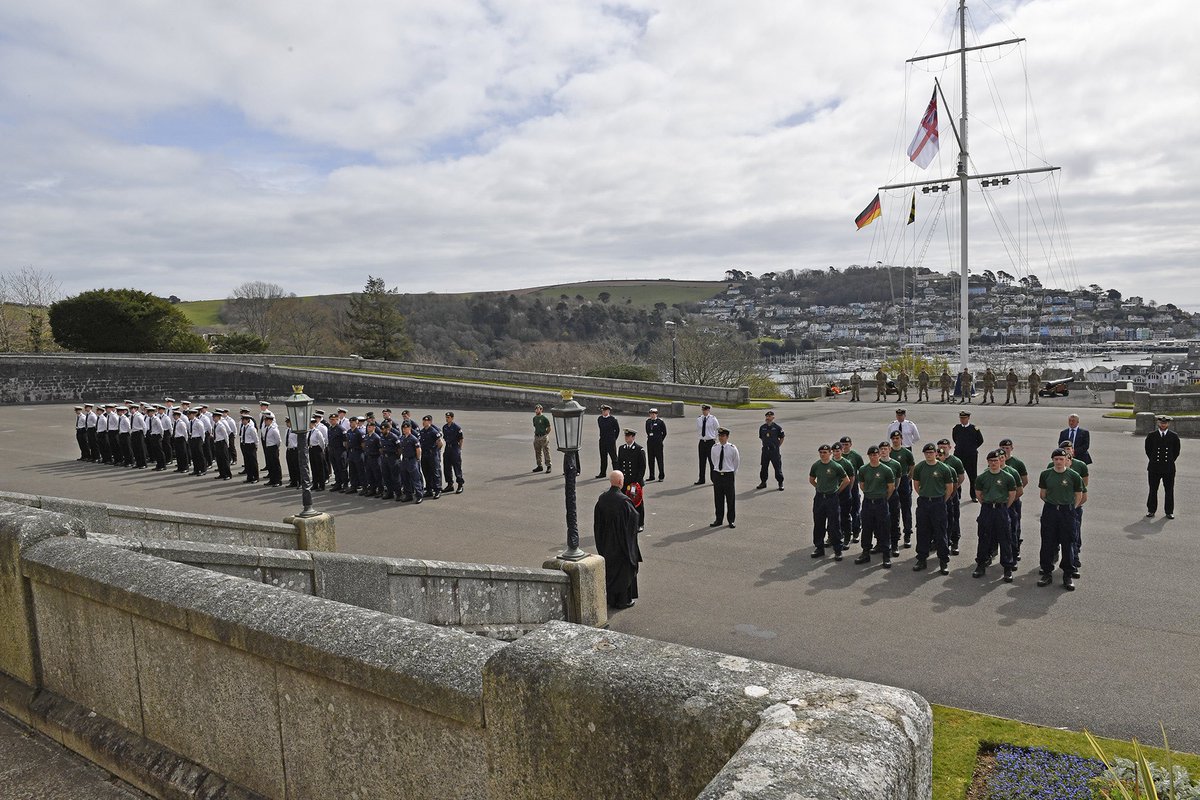 DartmouthBRNC's tweet photo. It is 10 years today since the tragic death of Lt Cdr Ian Molyneux, who lost his life whilst bravely trying to tackle a gunman onboard his submarine. In a memorial arranged by his son, Officer Cadet Molyneux, we paid our respects to his heroic father. https://t.co/uT6VFxusEV