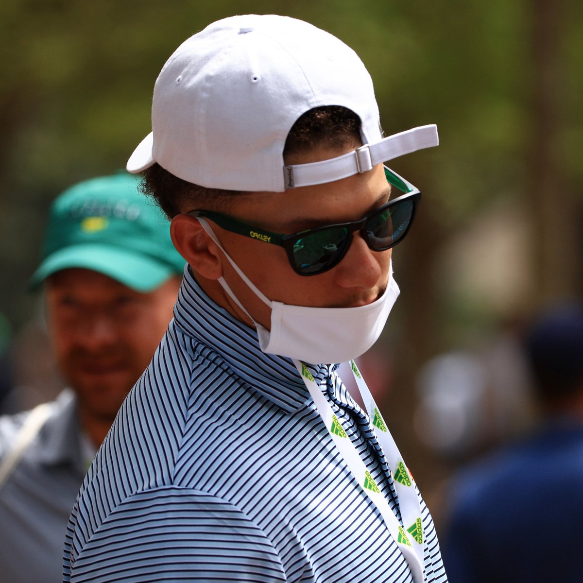 GolfDigest's tweet photo. .@PatrickMahomes and @Trevorlawrencee are watching a little golf today at Augusta National.  💯 #TheMasters https://t.co/mCbwXIxAis