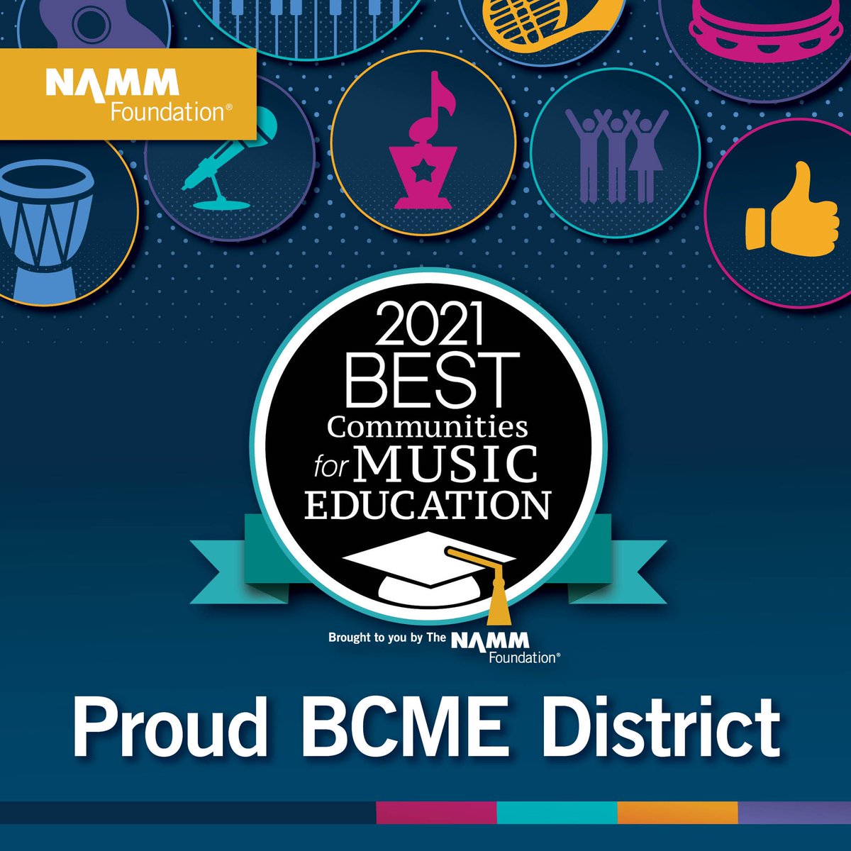 What an honor to have the Hutto community recognized by NAMM as one of the 2021 Best Communities for Music Education!  🧡🦛🧡🎷🎺🥁🧡 

#HippoNation @HuttoISD