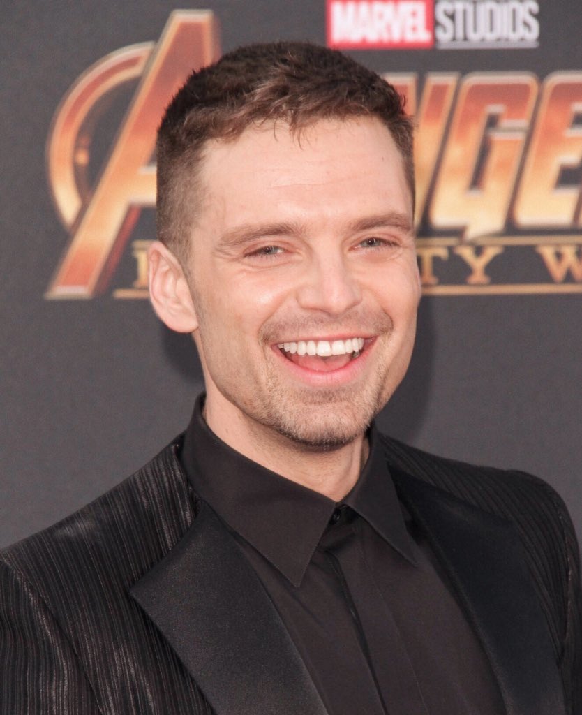 thinking about sebastian stan at the infinity war premiere
