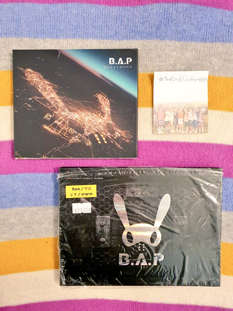 B.A.P honeymoon japanese ver. 5€ warrior 15€ yongguk carnival standee 4€ yongguk baby 4th gen goods 5€ all daehyun baby 4th gen goods 5€ all