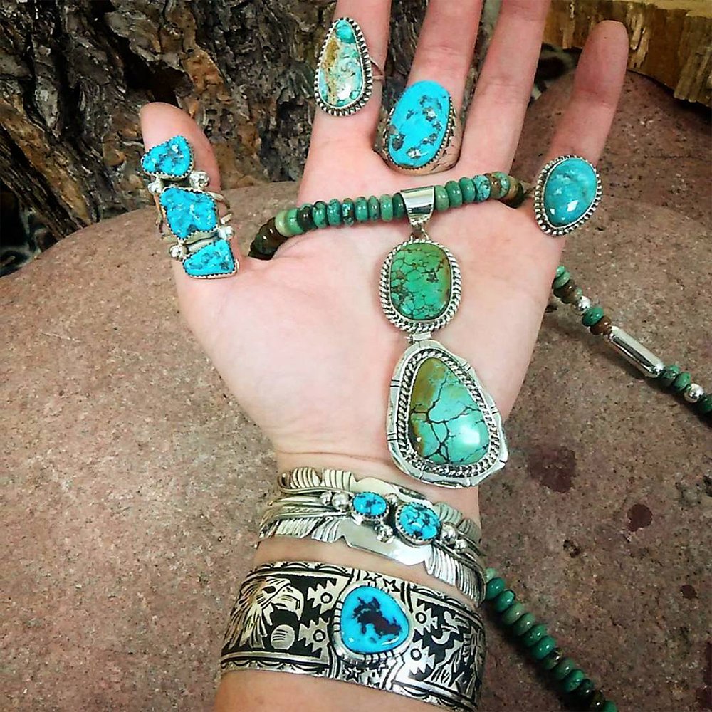 #HOTITEMS
Turquoise has so many forms and colors! From green to blue, silver accented, spiderweb style, and more! 

☝ Tap To Shop Similar Items
Or shop our website: bit.ly/37IzTb8