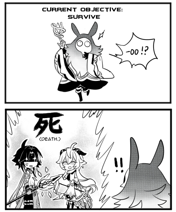 My Liyue team a.k.a. Zhongli being a single father of three 