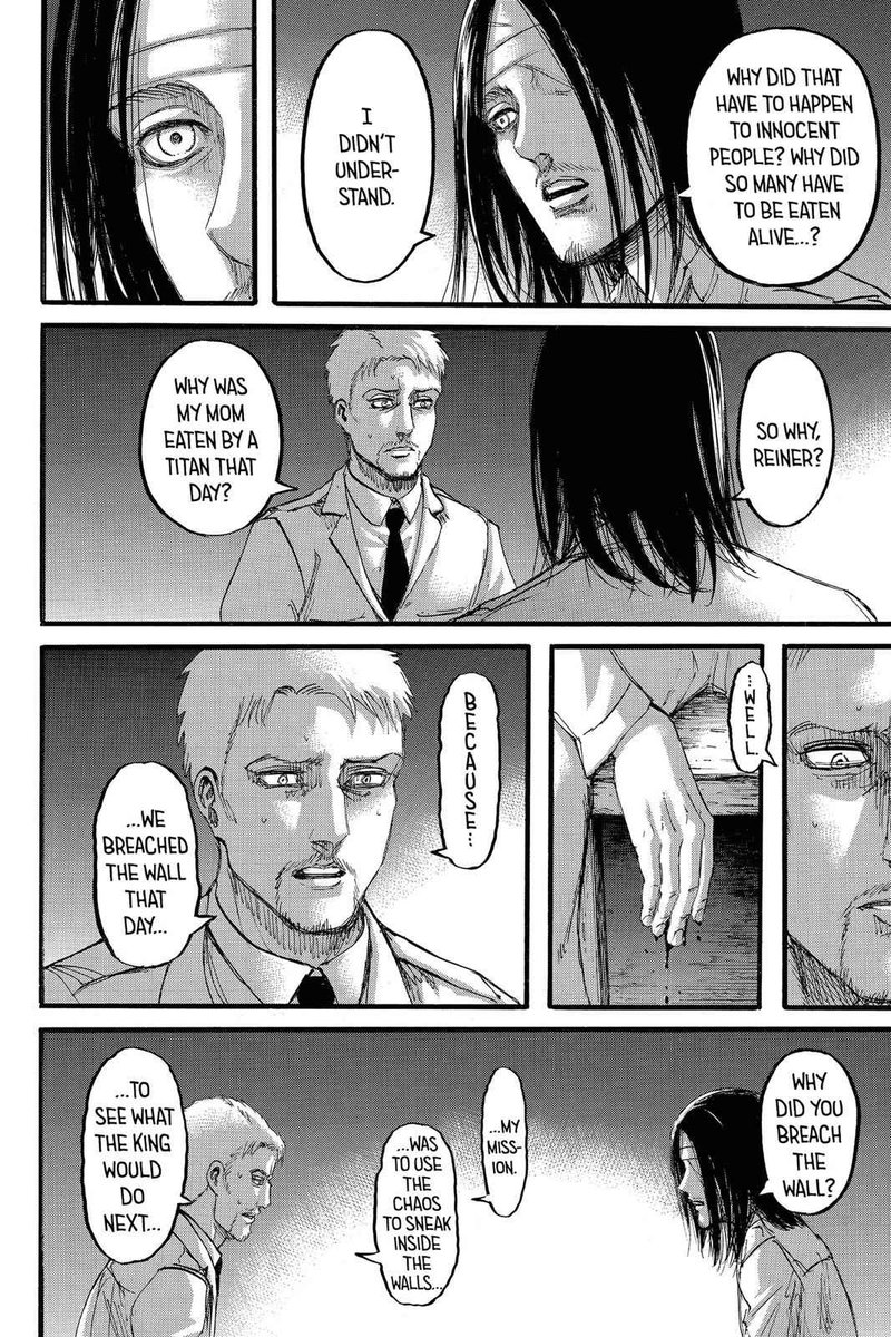 Yes... Eren has always been emotionally unstable, a person who wears his heart on a sleeve. But the story led u to believe that unlocking the AoT memories had forced Eren to mature to see things from multiple perspectives (convo with Reiner).  #aot139spoilers
