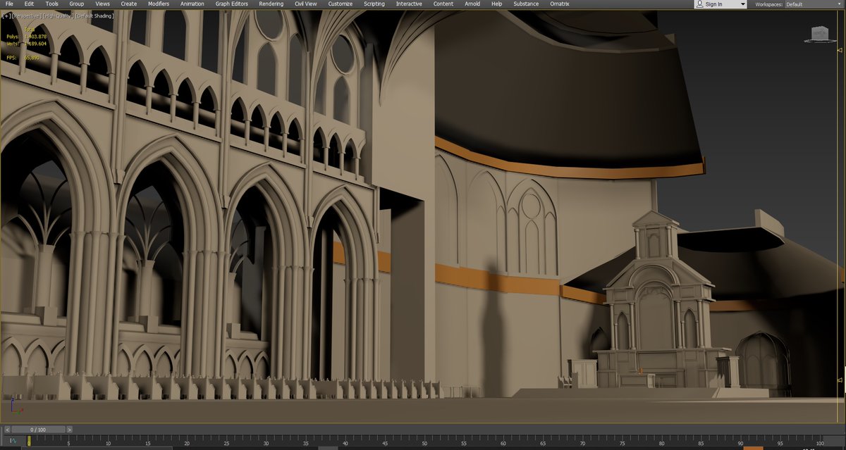 Neil_fssq's tweet photo. slowly but surly I'm close to the high poly step of my work , sos I did some blocking for the inside nothing def only to see everything but I still have a lot of props to do hope you'll like it \o/ #3D #3Dmodeling #3DSMAX #lvldesign #3darchitecture #3dmodular https://t.co/qBgcQm5WHp