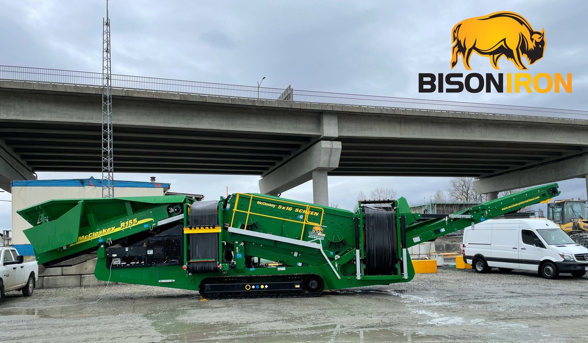 BisonIron's tweet photo. SOLD:
New McCloskey R155 Heavy Duty #Scalper Screening Plant delivered to its new home!

Features on this machine:
-CAT Engine
-Belt Feeder
-Track Mounted

Interested in getting your own? Get in touch!
📞:1-604-813-2424
✉️:info@bisoniron.com
🖱https://t.co/BDJKDI6Nzy https://t.co/OJMPxulSYI