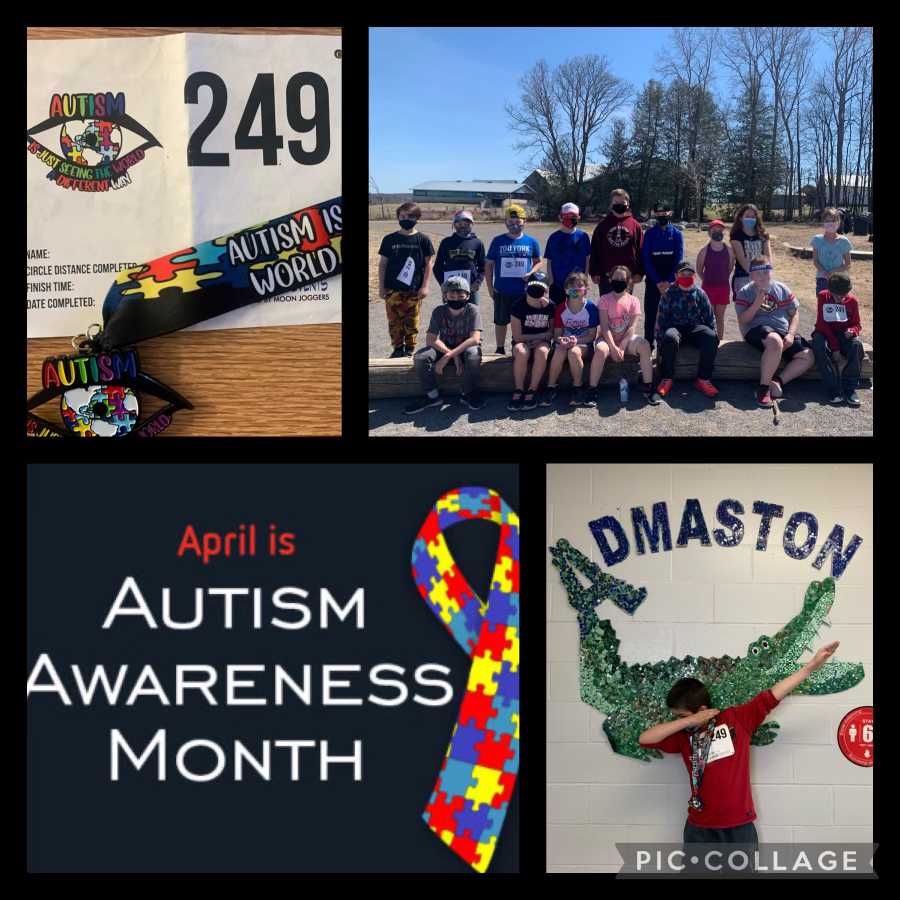 Admaston lights up with kindness and inclusion! #autismvirtualrun/walk #grade4/5 ##makingourschoolgreat