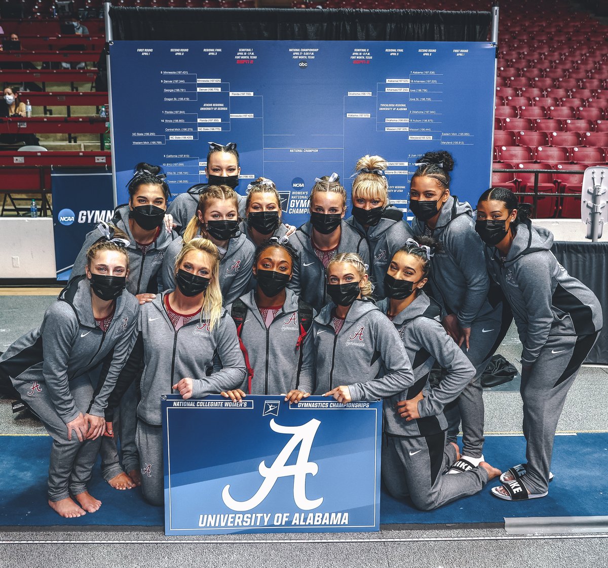 Alabama is the only school in the country to

✅ Have a FB team in the College Football Playoff
✅ Both WBB &amp; MBB make the NCAA Tournament
✅ GYM advance to the NCAA Championships

#NatlSADay #RollTide