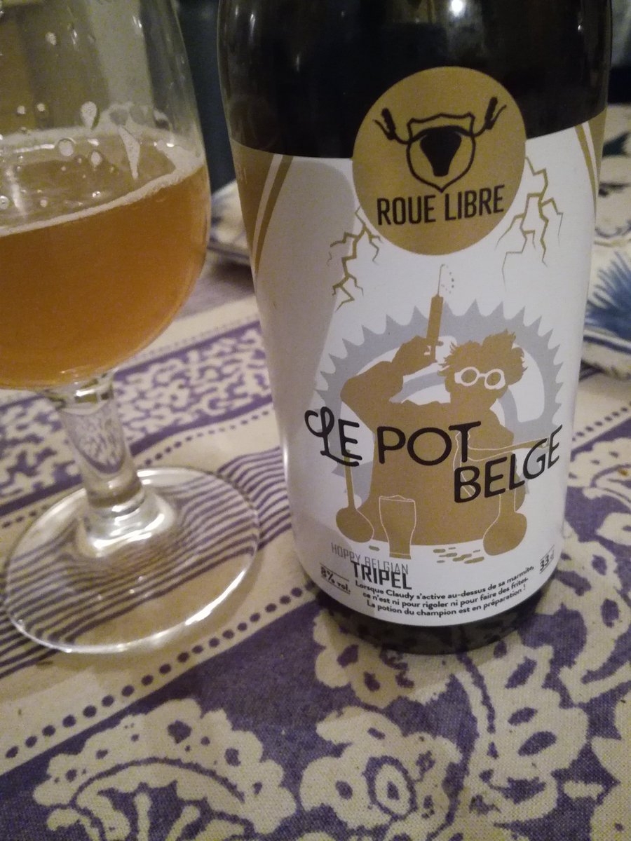 Les #bières #triples, c'est pas mon style préféré, mais quand c'est bien fait comme ça, j'en redemande ! Well done @BiereRoueLibre ! Merci pour ce moment !