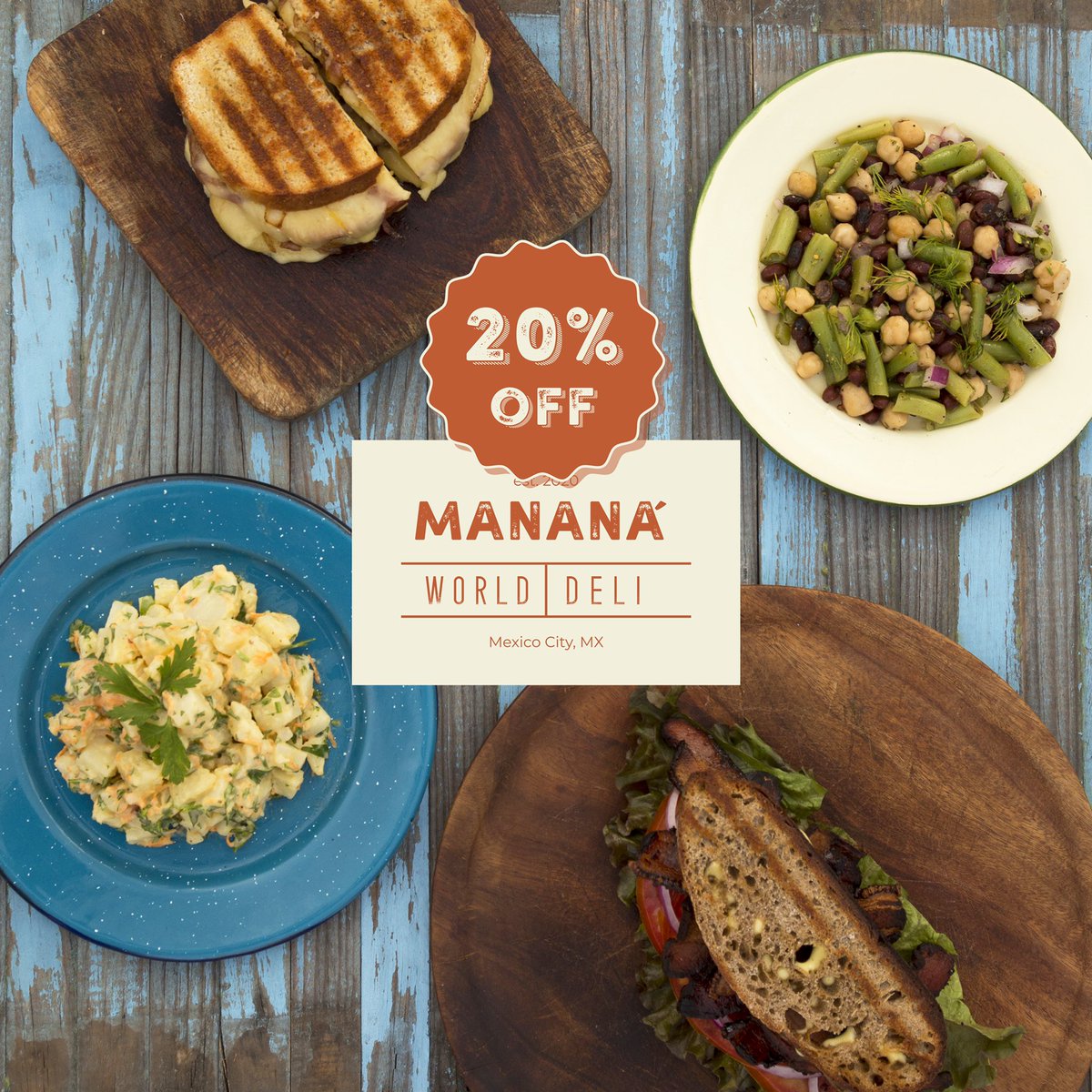 This week: everything is 20% off at mananadeli.com - order now!