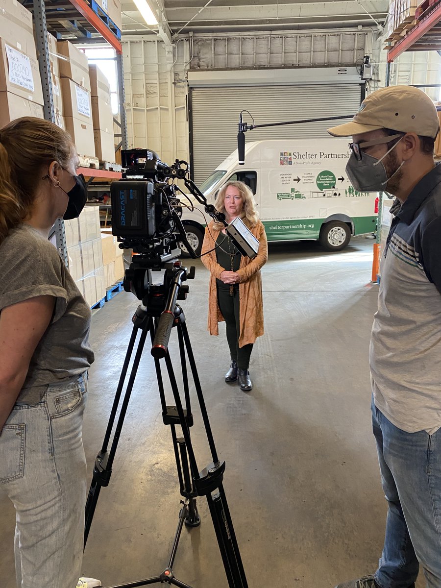ShelterPartner1's tweet photo. Yesterday, we spent the day doing some filming for our upcoming Virtual Event with our host @FritzColeman. Here's some #behindthescenes looks at the process of putting together the show. #ShelterPartnership #fight4homeless @ZemmaProd https://t.co/50prR3k5Uy