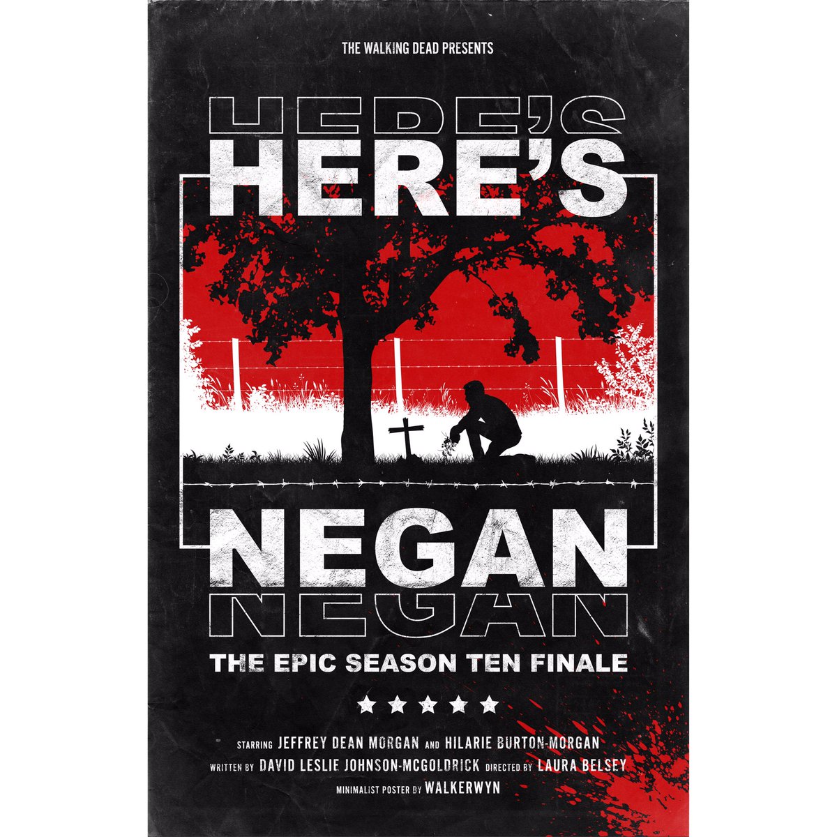 wynthewalker's tweet photo. How about a “Here’s Negan” print #Giveaway to keep everyone’s spirits up as we wait for some more S11 content? To enter, simply follow me (@wynthewalker) and retweet this post. (Bonus entry if you reply with your favorite moment from the episode!) Giveaway ends 4/11. https://t.co/ZAI50P35DX