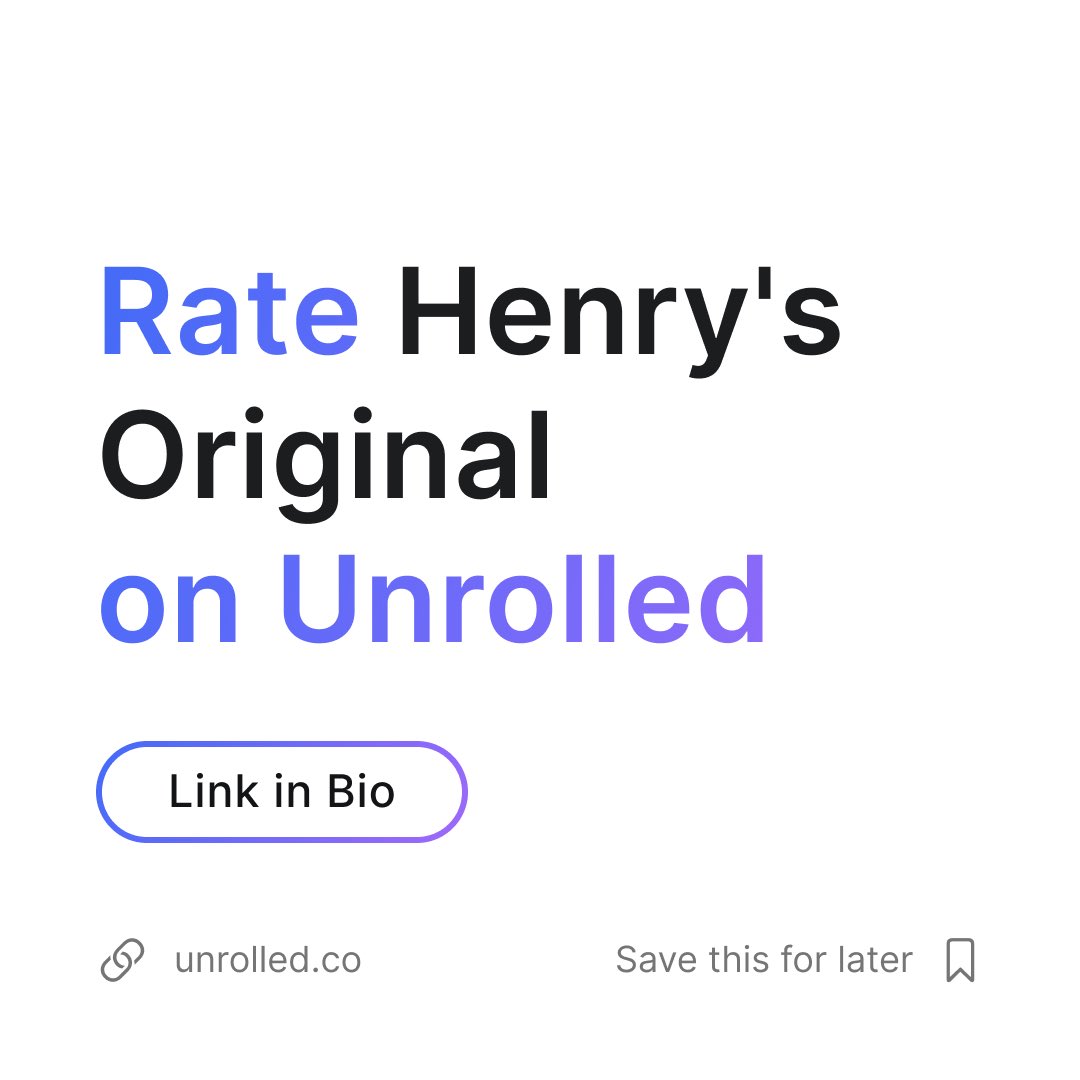 unrolledapp's tweet photo. Check-in your favorite @HenrysOriginal on #unrolled https://t.co/2xuAVmlz3b https://t.co/b1eMus0B0Q