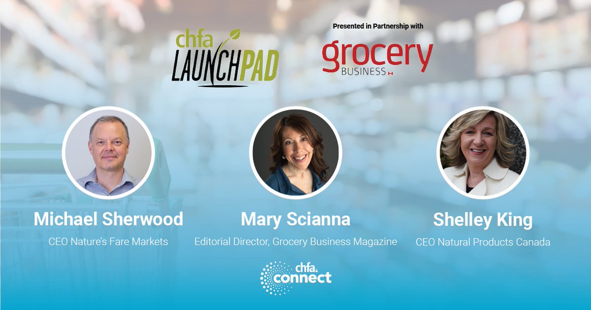 marshamcanada's tweet photo. RT @CAhealthfood: Whose pitch will fall flat, and whose will rise? Introducing our panel of Launch Pad judges at #CHFAconnect
⭐Michael Sherwood, CEO, @naturesfare
⭐Mary Scianna, Editorial Director, @GroceryBusiness
⭐Shelley King, CEO, @NaturalPro_CA https://t.co/twoGcR6CEG