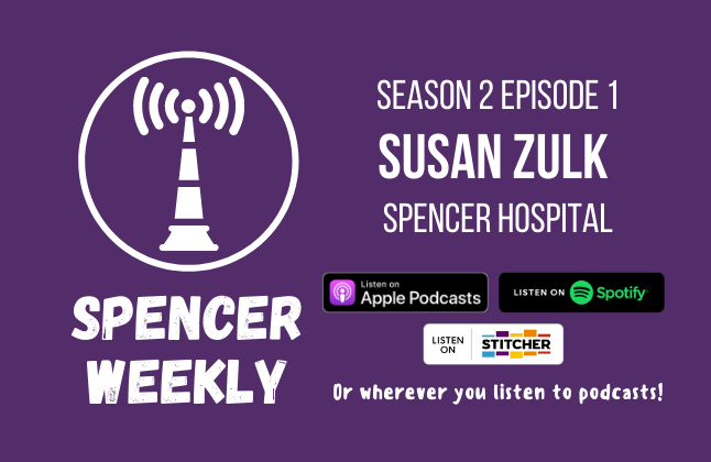 Spencer Weekly is officially in Season 2! Our first episode this season features Susan Zulk from Spencer Hospital. Susan spoke with us about covid-19 locally, the health care heroes working at the hospital, vaccination efforts and much more.

🎧 Listen: buff.ly/3dKUCgf