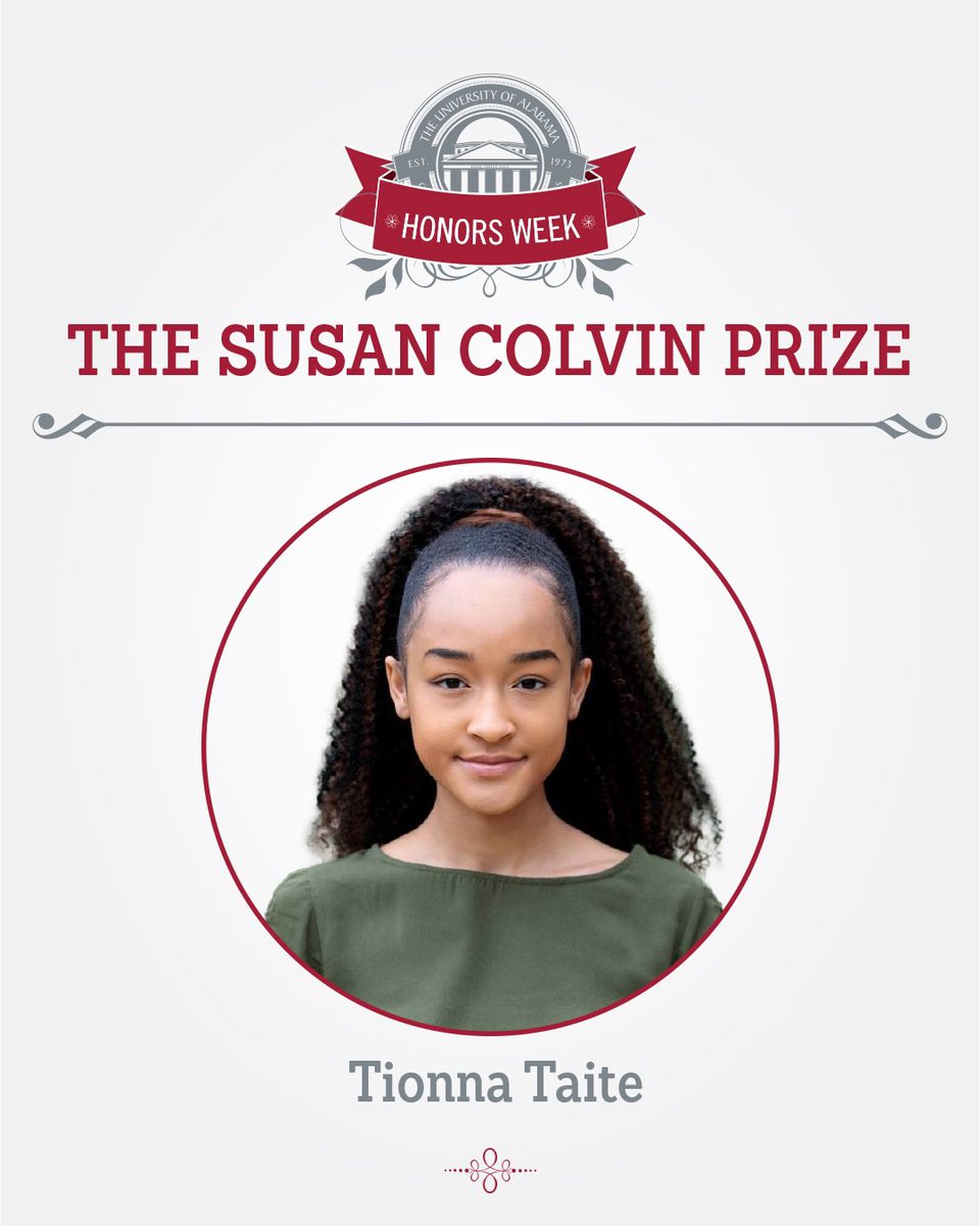 uaccis's tweet photo. Congrats to Tionna Taite on being this year’s Susan Colvin Prize winner! This is awarded annually to the most outstanding rising senior in C&amp;IS who displays exemplary character, leadership &amp; an excellent GPA. This C&amp;IS’s highest student honor. #CISProud #HonorsWeek https://t.co/Nr4nY6pJHh