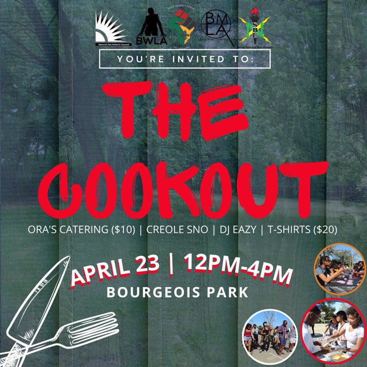 ulbmla's tweet image. ARE YOU READY FOR THE COOKOUT?👀 GOOD NEWS! T-Shirts and plates are now available for PRE-SALE! 🥘😎 

THE LINK TO PURCHASE TICKETS IS IN OUR BIO, YOU MUST FILL OUT AN ORDER FORM AFTER YOU PURCHASE YOUR TICKET #AtTheCookout #ulgetinvolved

Link: linktr.ee/TheULBSU