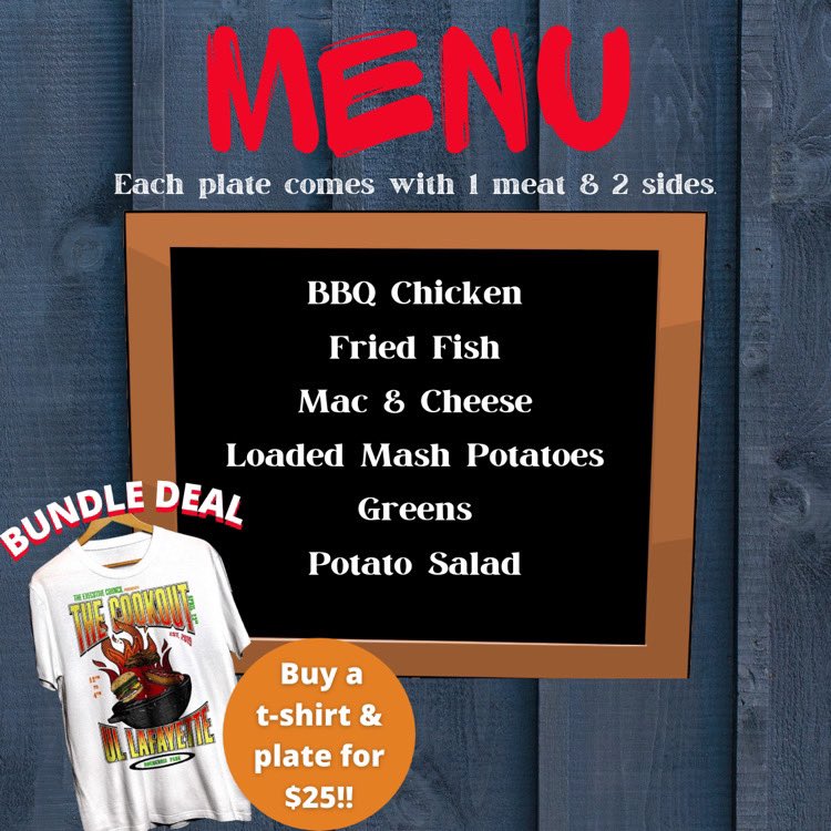 ulbmla's tweet image. ARE YOU READY FOR THE COOKOUT?👀 GOOD NEWS! T-Shirts and plates are now available for PRE-SALE! 🥘😎 

THE LINK TO PURCHASE TICKETS IS IN OUR BIO, YOU MUST FILL OUT AN ORDER FORM AFTER YOU PURCHASE YOUR TICKET #AtTheCookout #ulgetinvolved

Link: linktr.ee/TheULBSU