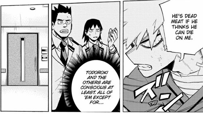 10) bakugou is so downbad he ran through the hospital looking for deku even though he just woke up from getting stabbed in like three places FOR HIM