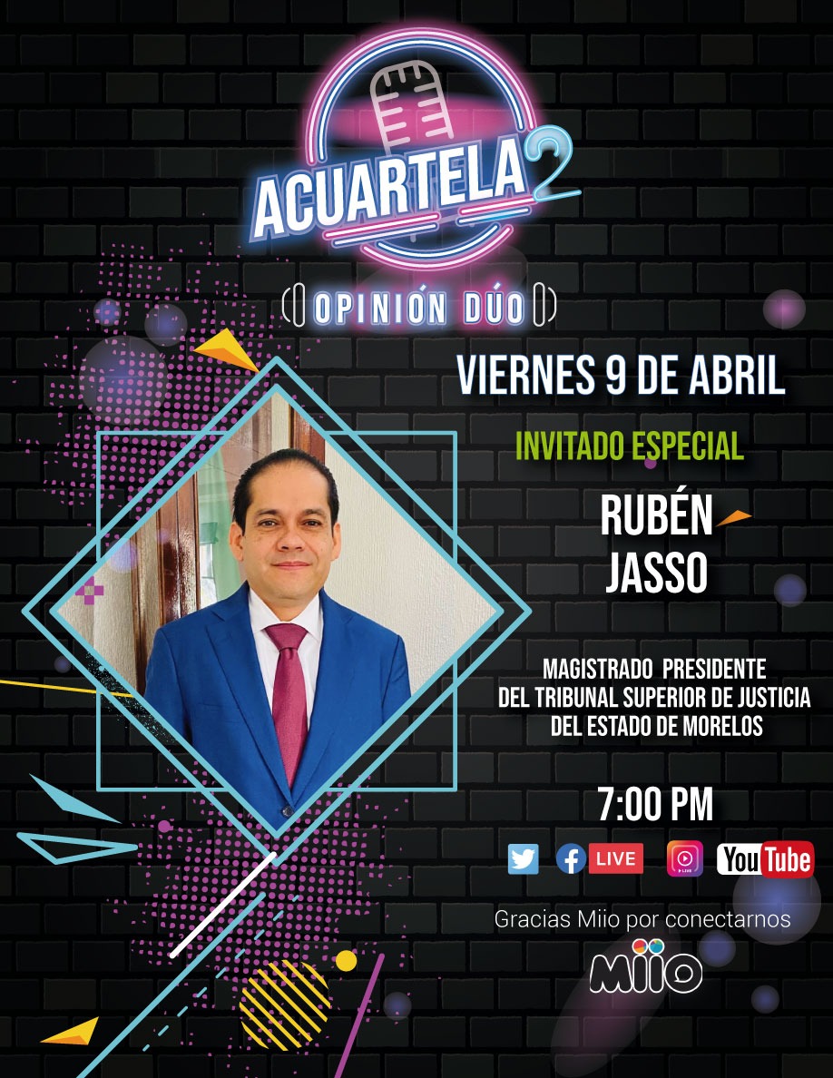 acuartela2's tweet photo. Mañana viernes acompáñanos en una entrevista exclusiva con el Magistrado Rubén Jasso, sólo por Acuartela2 ✨🎙️ 7:00 p.m. 😉🤩😎 #Entrevistas #Cultura #Invitados #Arte #Más https://t.co/zhjMFRHkKk