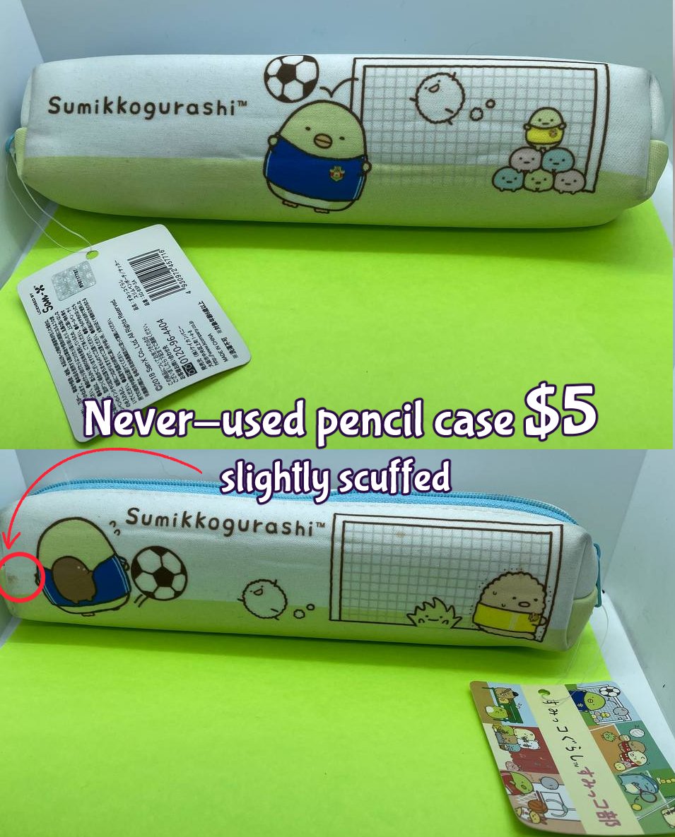 Next up, a small Kiara plush & Sumikkogurashi pencil case