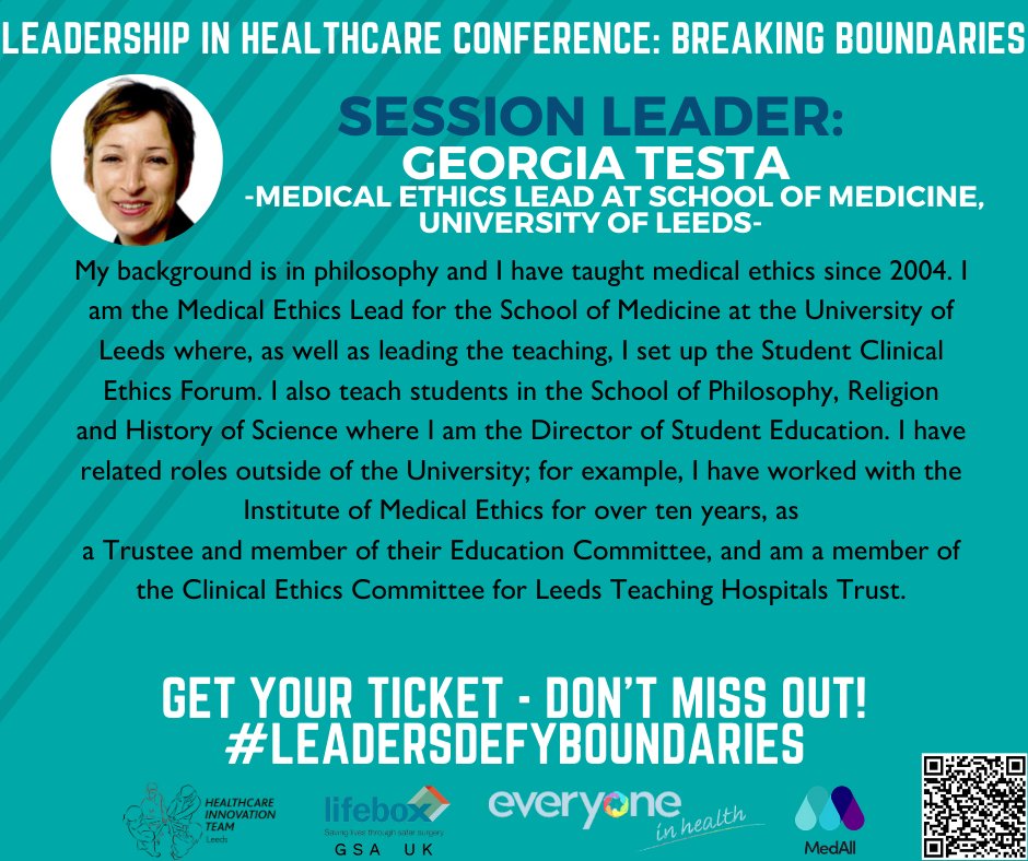 Introducing the session leader for ‘Ethical Leadership: In the Patient’s Best Interest’! A great opportunity to participate in case-based discussions and improve your clinical decision making skills!
Get your ticket here: bit.ly/HITconf2021
#LeadersDefyBoundaries <a href="/lifeboxgsa/">Lifebox GSA UK</a>