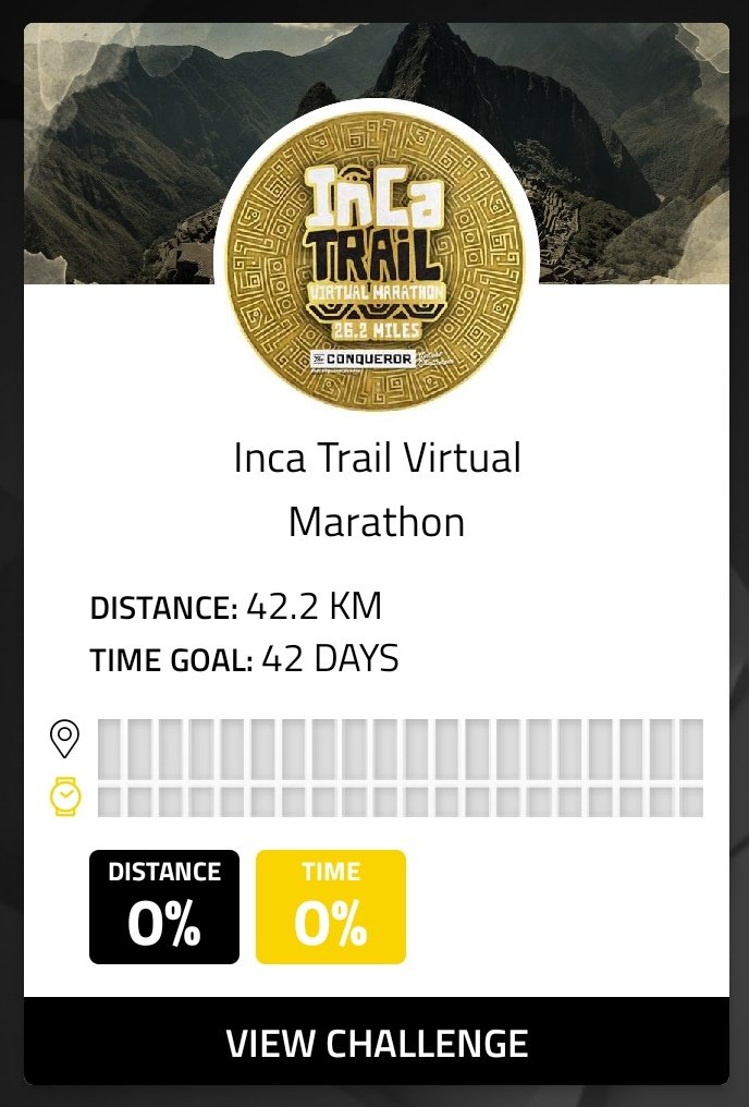 ValeSilingardi's tweet image. A new adventure begins...!!
42km in 42 days. I mean, it&apos;s not even a real challenge, but I need motivation to keep walking during this new lockdown. Let&apos;s do it!!

#theconquerorchallenge