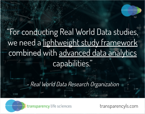 TransparencyLS's tweet photo. #realworlddata researchers are conveying to us a need for balanced software solutions that harness the power of advanced data analytics capabilities (NLP, ML), while maintaining a lightweight study framework without cumbersome and costly system implementation.  (1/2) https://t.co/71LWiSamYZ