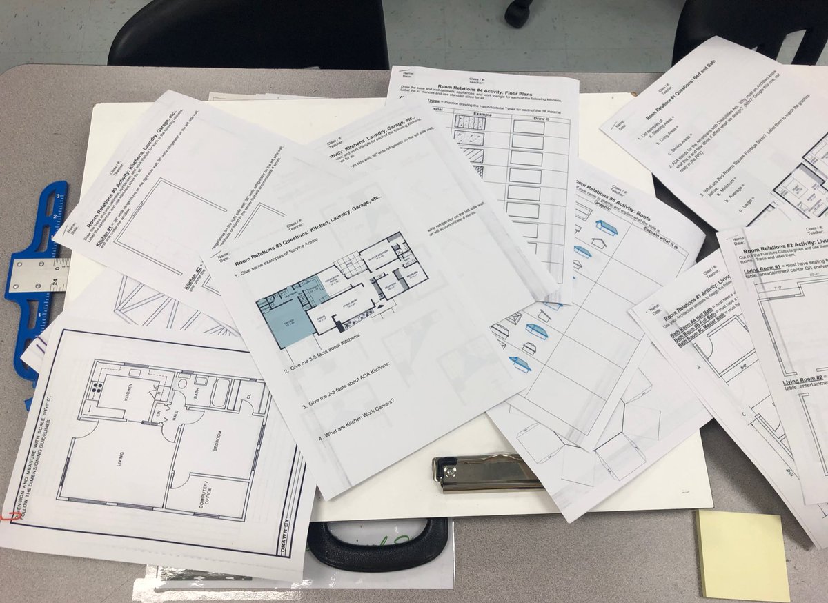 This is what you do when an OL student informs you their printer stopped working.  Floor plans for the rest of the semester. 🦅🏛