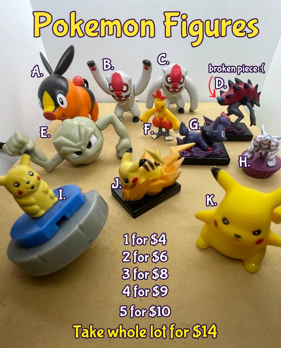 Pokemon figures!