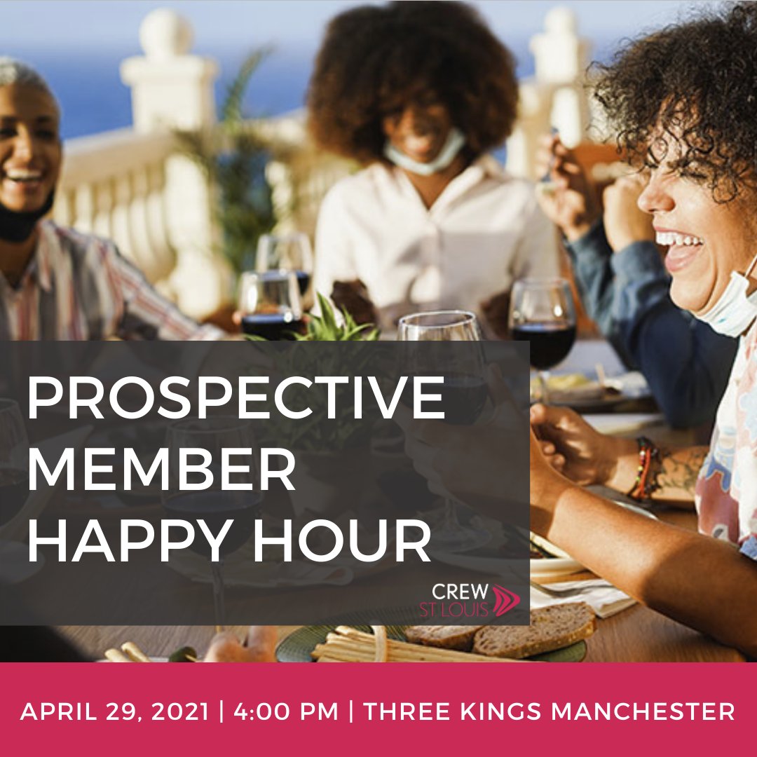 CREWSTL's tweet photo. Interested in CREW-St. Louis?! Join hosts Sarah Ross and Cassie Gresco for a Happy Hour at Three Kings Manchester on the outdoor patio to learn more about #CREWstl!
Thursday, April 29 | 4:00pm | Three Kings Manchester
Register Here: https://t.co/gzzzrvdYpS https://t.co/5OB0AYVDUp