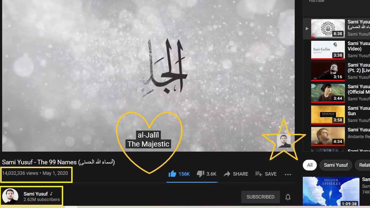 Maluangels's tweet photo. So emotional! #The99Names This precious, peaceful, heavenly, sacred treasure! - Over 14 million views on YouTube! Congratulations!💐@SamiYusuf Soulfully Divine! Celestial art! Love this! Blessings! 🤲🏾💛🤍🕊️#SamiYusuf #The99Names #14MViews #YouTube (https://t.co/bJpP5An1lh) https://t.co/MLNYY1Sa5j
