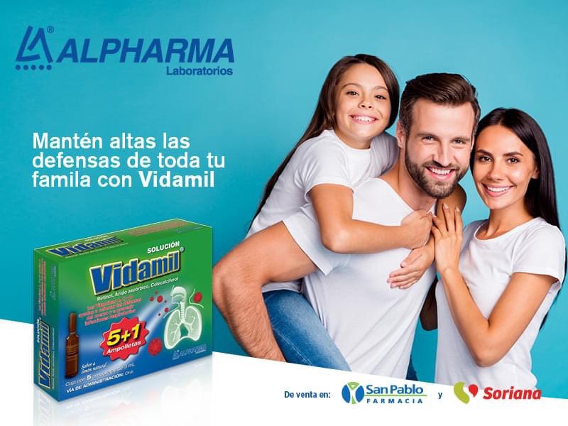 LabAlpharma's tweet photo. Mantener altas tus defensas y las de tu familia es una prioridad, por eso te recomendamos tomar #Vidamil, una vez por semana, ¡toda la familia puede tomarlo! #Alpharma #Vidamil https://t.co/4QInQRdwq3