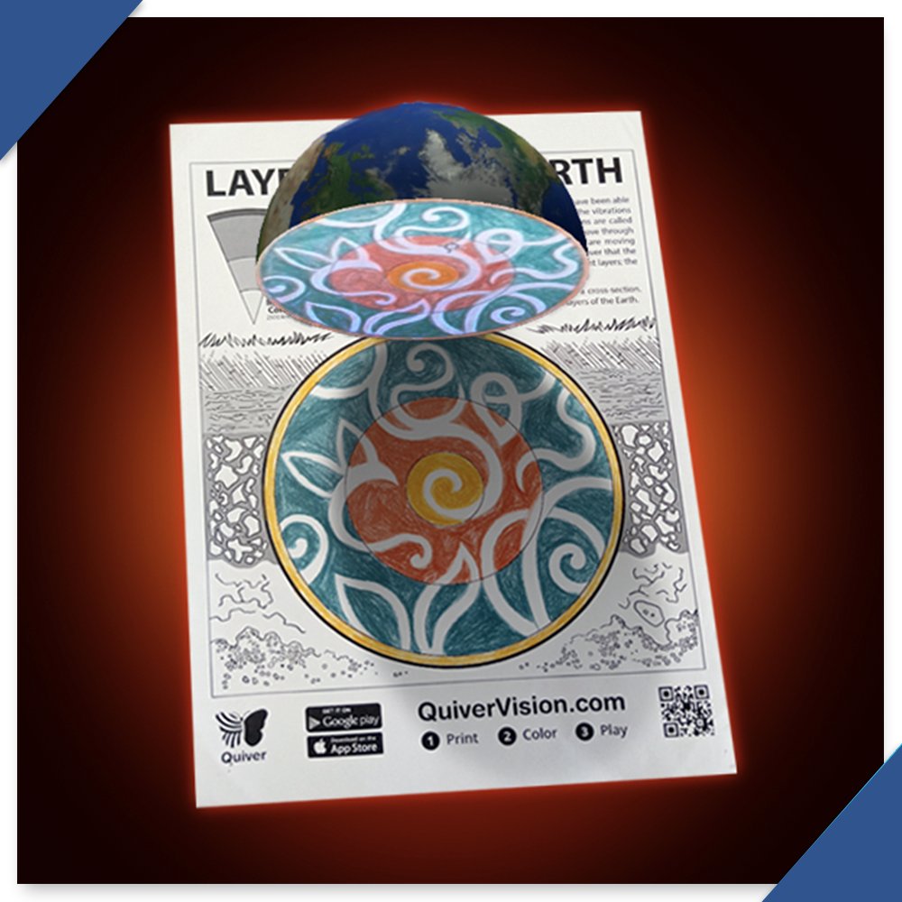 quivervision's tweet photo. Want an engaging way for kids to learn about the structure of the Earth?  Try our fun &amp; engaging Earth Layers AR coloring sheet!

#earth #earthlayers #innercore #outercore #mantle #crust #structureofearth #planetearth #atmosphere #ocean #quivervision #subscribe #augmentedreality https://t.co/WPgpg7CBKe