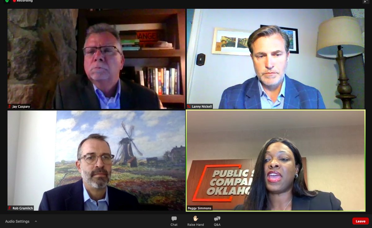 CleanEnergyGrid's tweet photo. Miss yesterday's #TransmissionTime featuring Peggy Simmons of PSO and Lanny Nickells of SPP? No worries! You can watch a full recording of the event here: https://t.co/jN3qv1oEoU https://t.co/oR6T9bJNnw