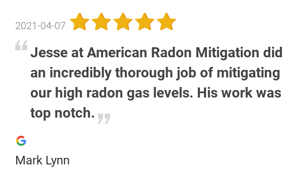 New 5.0-star Review: "Jesse at American Radon Mitigation did an incredibly thorough job of mitigating our high...