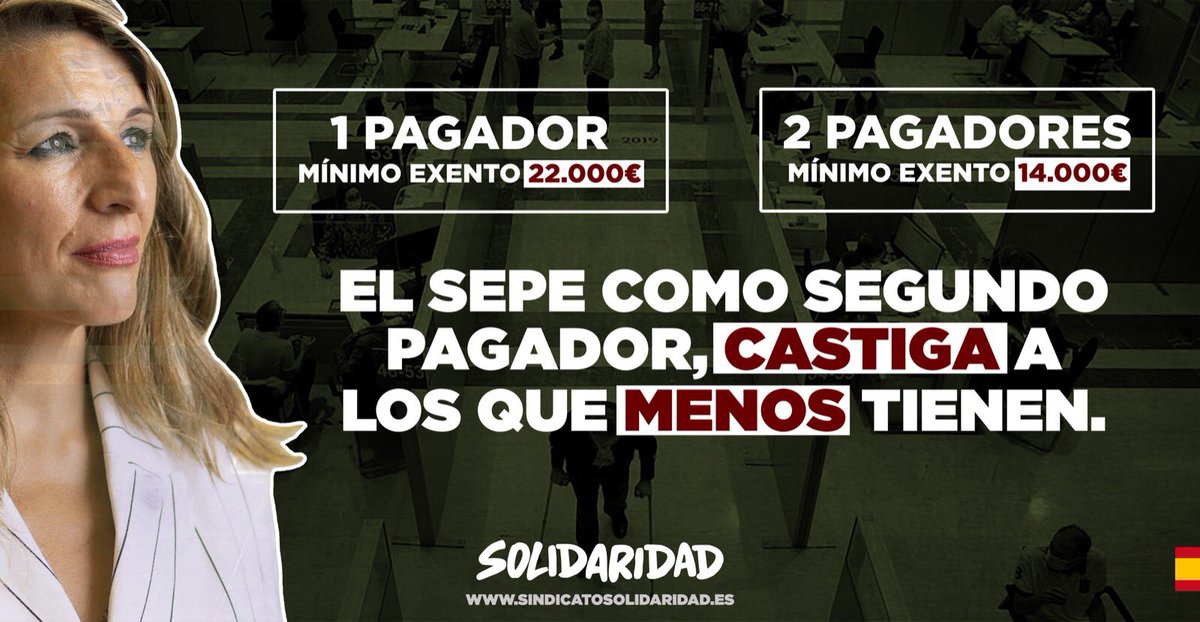 solidaridad_esp's tweet photo. Exigimos que el dinero cobrado en situación de ERTE esté exento de impuestos.

✖️No solo no les han pagado el 100% de la nómina, sino que se les vuelve a meter la mano en el bolsillo. https://t.co/Tz1EaEjGYb