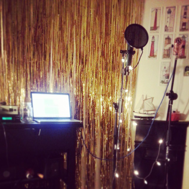 BUT I had a laugh doing this one. Here's a pic of the room I wrote and recorded this in: