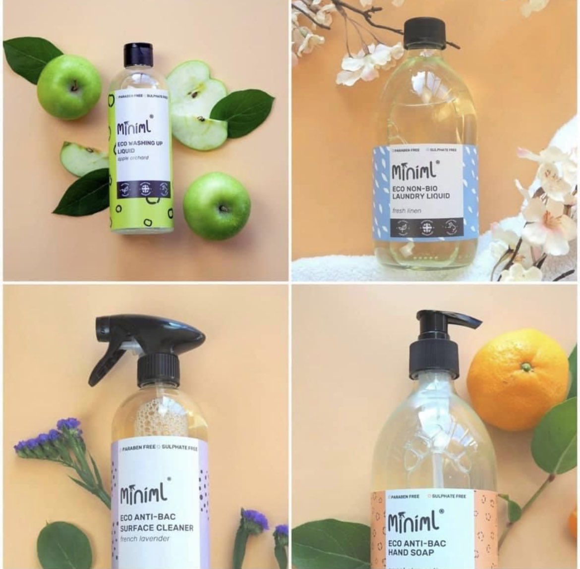 stopfillandgo's tweet photo. Just some of our amazing products. All vegan, cruelty free and palm oil free. Made in 🇬🇧 and a closed loop recycling system with Miniml Refills. #smallbusiness #refillable #minimlrefills #freedelivery #reduceplastic https://t.co/K2SuI6A1mG