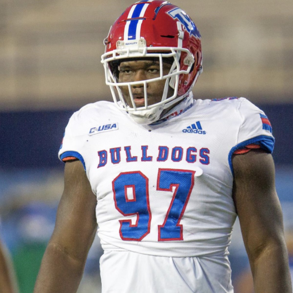 PFF_College's tweet photo. Most QB pressures by draft-eligible DTs last season:

1. Christian Barmore, Bama - 39

2. Milton Williams, LA Tech - 30 https://t.co/wkSqvW5hFM