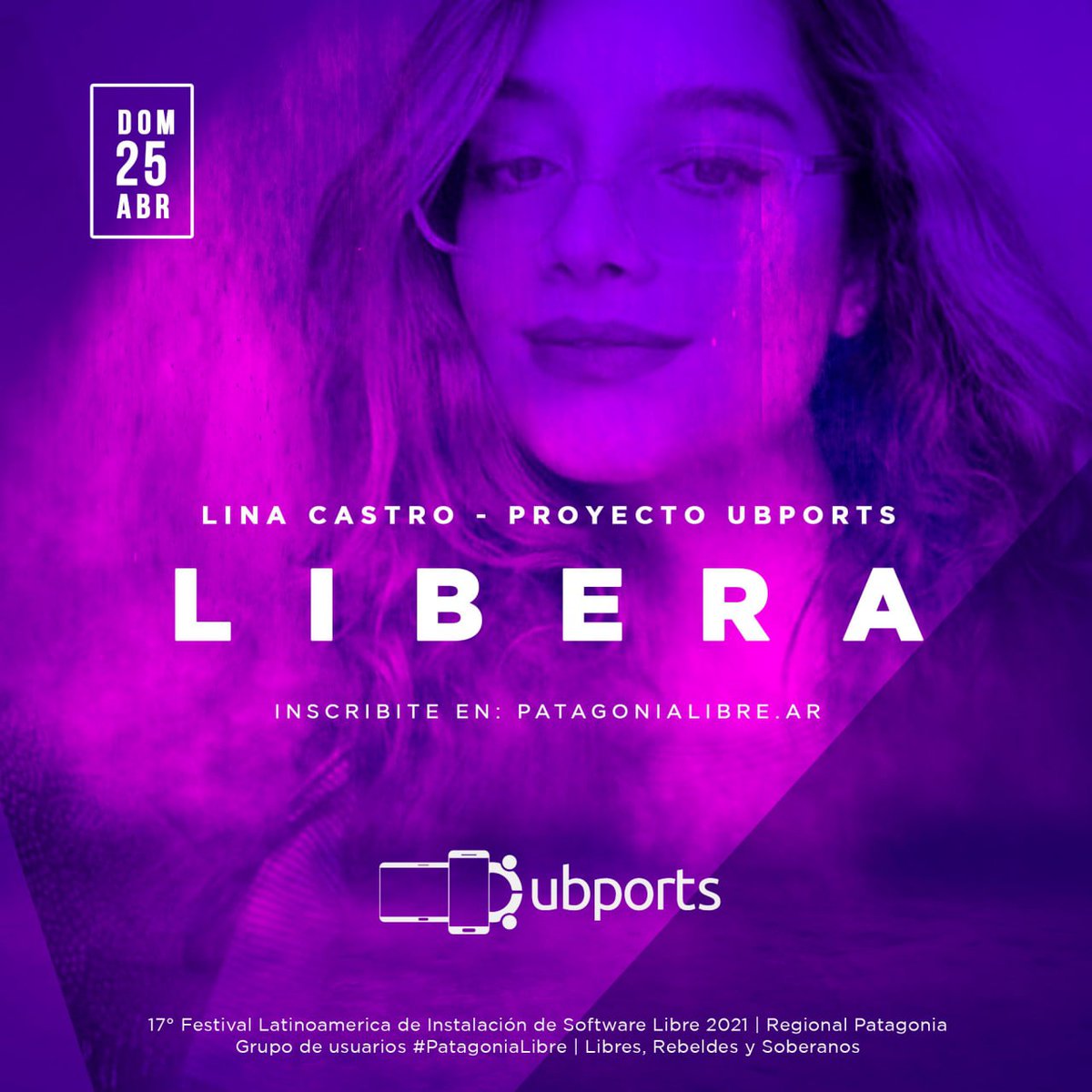 flisolpatagonia's tweet photo. Lina vive en la República Hermana de Colombia, es miembro activa de @ubuntuco y va estar presente en el #FlisolPatagonia contándonos de que se trata @UBports y #UbuntuTouch. Inscribite en 👉 https://t.co/TLDsBUZ5tN.  De la patagonia al mundo 🌍. Libres, Rebeldes y soberanoxs ✊ https://t.co/0WK5NmtR2K