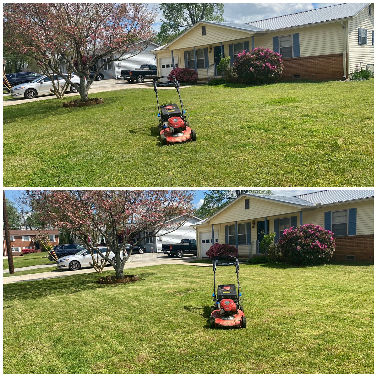 iamrodneysmith's tweet photo. This afternoon I had the pleasure of mowing Ms. Lockwoods lawn for her . She was inside resting . Making a difference one lawn at a time https://t.co/nanPEpDvzh