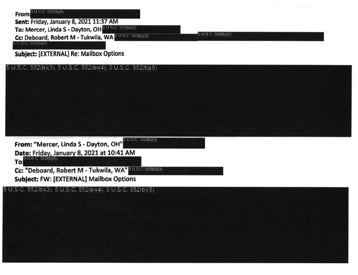 The emails were obtained through a FOIA request by  @RWDSU.Many of the exchanges have been almost entirely redacted & any mentions of Amazon officials has been removed.But here are some key findings that we have been able to glean from the FOIA.