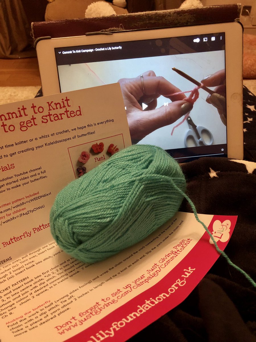 ASBO_twins's tweet photo. Trying to #CommitToKnit for @MitoandMe @4Lilyfoundation It’ll be a miracle if I actually make a butterfly 🦋 https://t.co/oSDKPAr7Z4